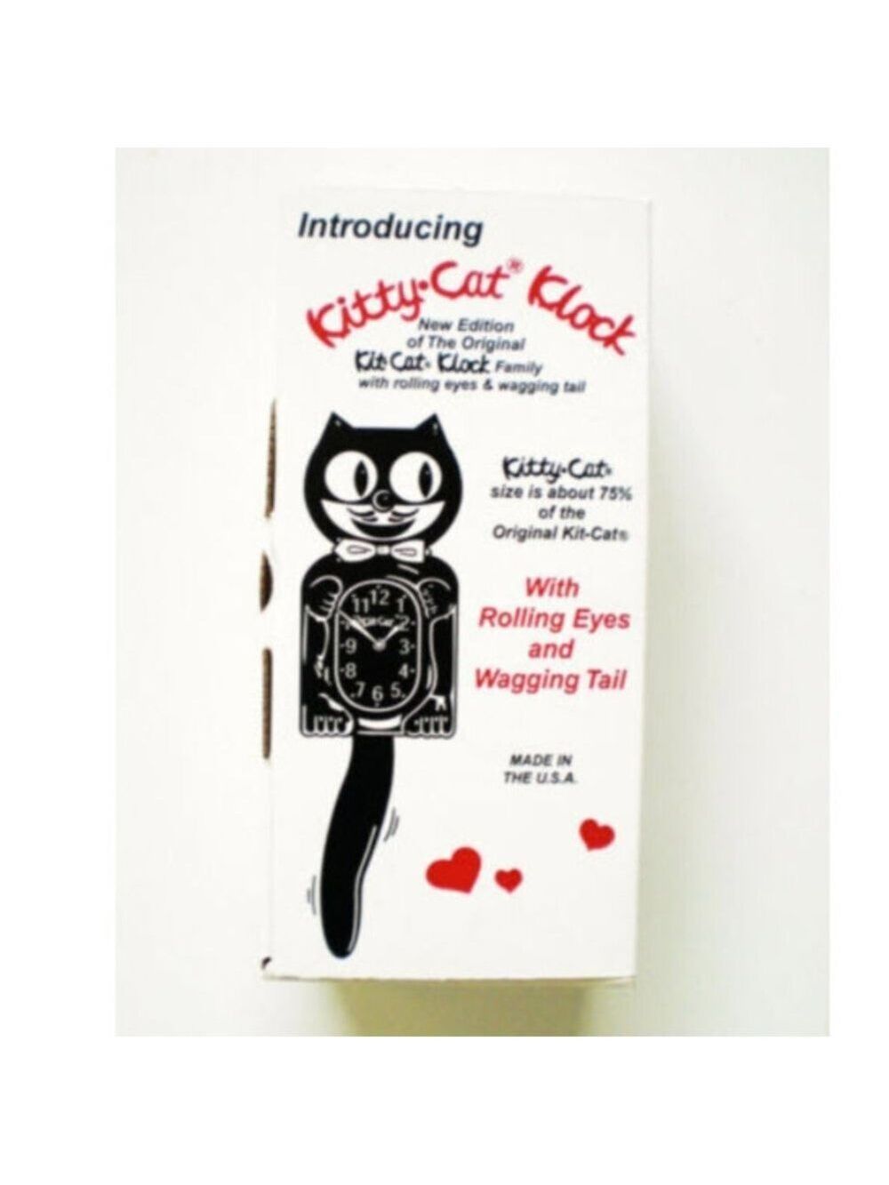 Ocean Waves Green Kitty-Cat Kit-Cat clock Kat Klock - Picture 4 of 4